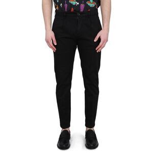 DEPARTMENT FIVE Men's Pleated Slim Fit Trousers Men BLACK Pants